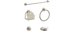 GROHE5PC - Grohe
 5-IN-1 Bath Set
 Brushed Nickel 
 $69.99