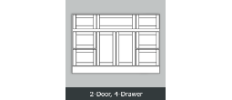 TW4821D - Tuscany White Vanity 
 48" 
2-Door/4-Drawer  (2)